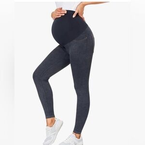 HoFish Maternity Jeans Blue Large